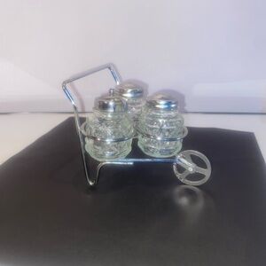 1950s Wheel barrel Salt Pepper And Sugar